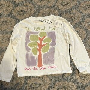 NWT Zara Girls long sleeve shirt